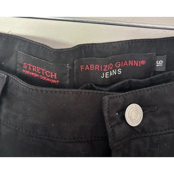 Fabrizio Gianni Black Stretch Jeans Size 34 X28 - Picture 3 of 5